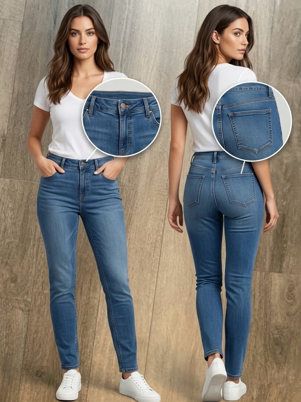 High-Rise Slim Straight Women's Jeans Reitmans Soft High Rise Stretch Denim